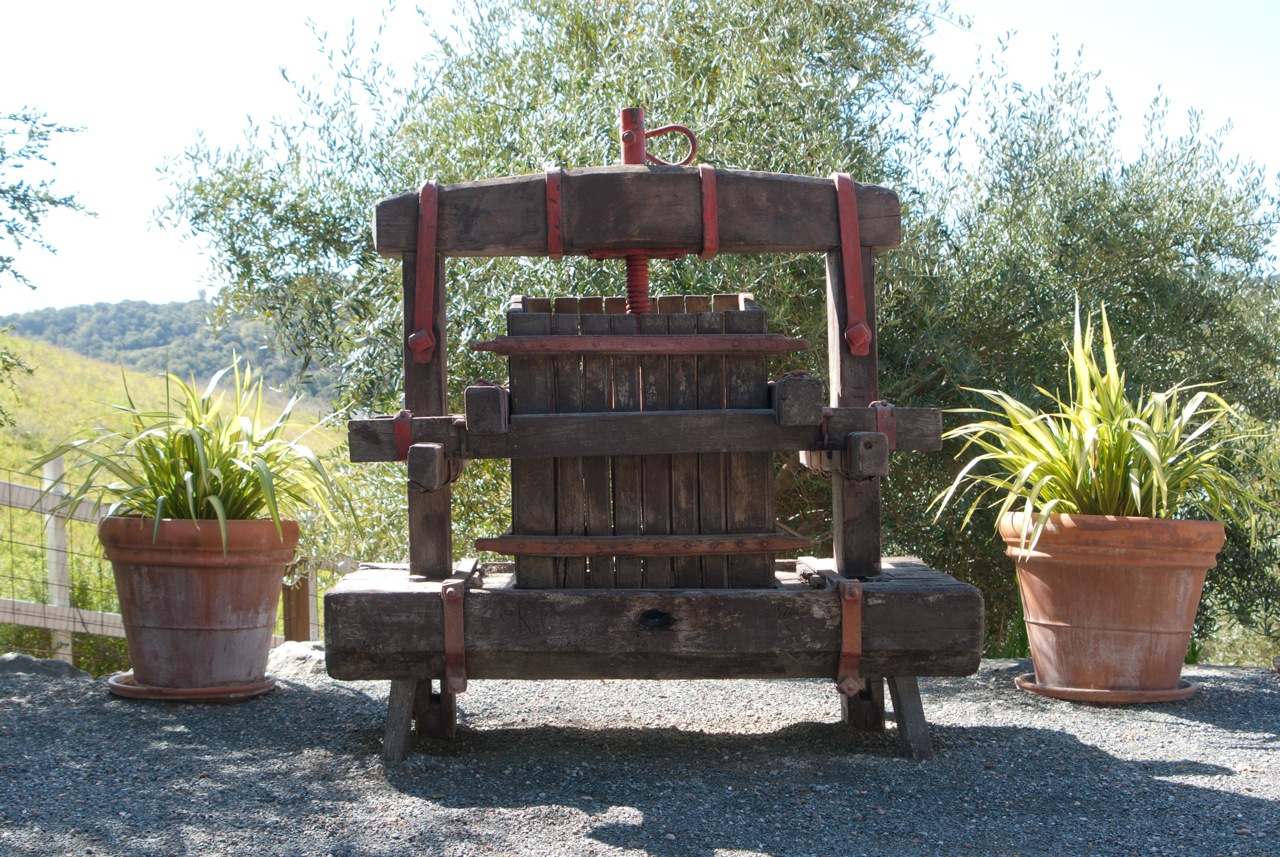 Antique Press at Reliez Valley Vineyards Antique Press at Reliez Valley Vineyards